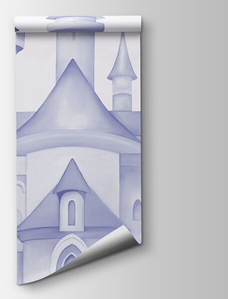 Fototapeta Hrad s motýly a květinami, Fototapety s motýly, Populární fototapety, t00802v2 - Tapeko.co.cz