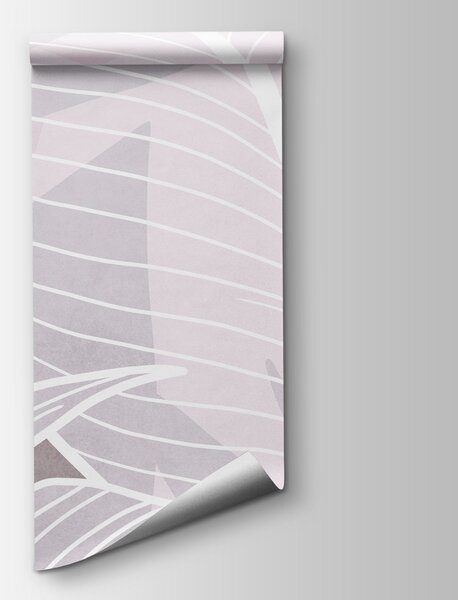 Fototapeta Bílé listy na růžovém pozadí, Přírodní fototapety, Populární fototapety, t00803 - Tapeko.co.cz