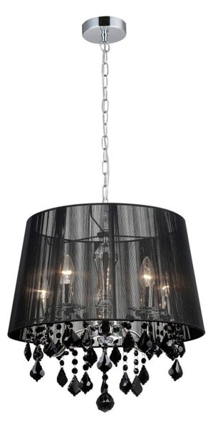 MDM-2572/5 BK ITALUX Cornelia glamour křišťálové závěsné svítidlo 5x40W E14 IP20