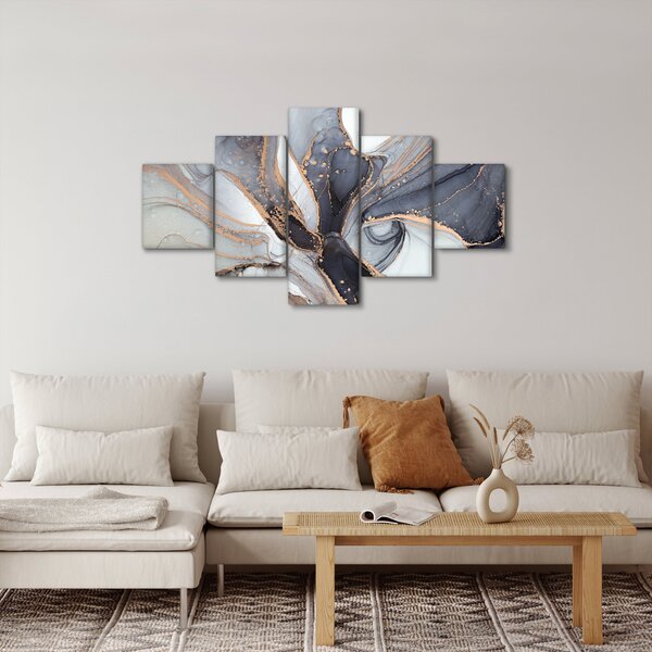 Obraz - Šedý mramor (125x70 cm)
