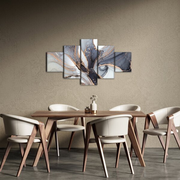 Obraz - Šedý mramor (125x70 cm)