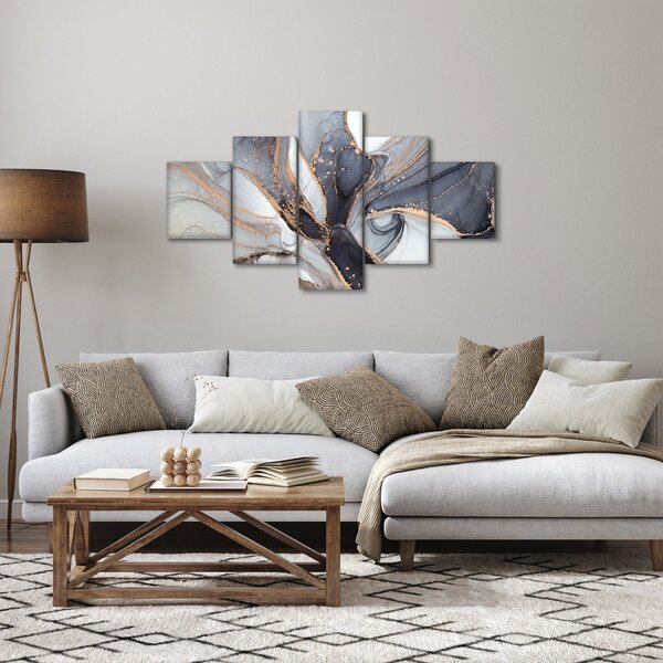 Obraz - Šedý mramor (125x70 cm)