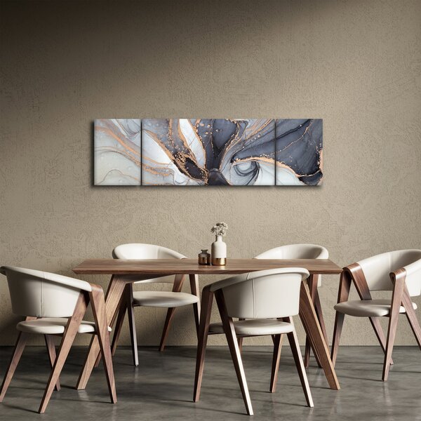 Obraz - Šedý mramor (170x50 cm)