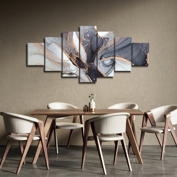 Obraz - Šedý mramor (210x100 cm)