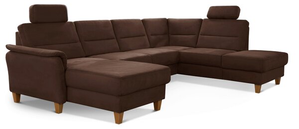 SEDACÍ SOUPRAVA, textil, tmavě hnědá Sit & More - Sedací soupravy, Online Only