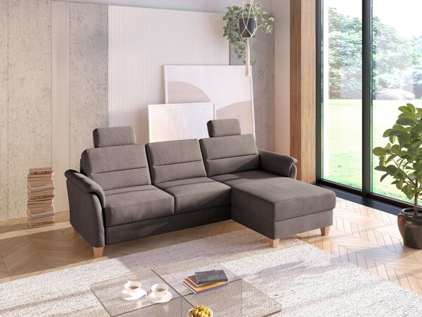 ROHOVÁ SEDAČKA, textil, tmavě hnědá Sit & More - Sedací soupravy, Online Only
