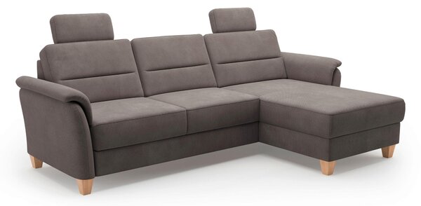 ROHOVÁ SEDAČKA, textil, tmavě hnědá Sit & More - Sedací soupravy, Online Only