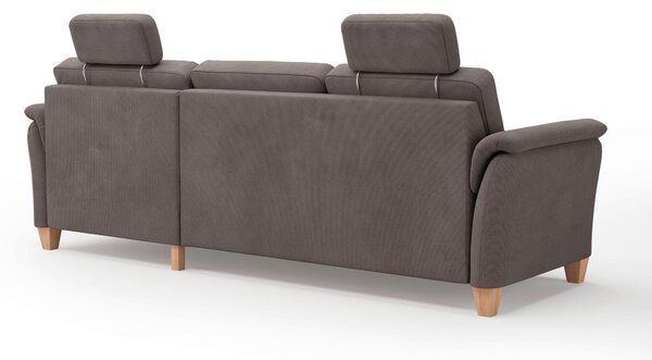 ROHOVÁ SEDAČKA, textil, tmavě hnědá Sit & More - Sedací soupravy, Online Only