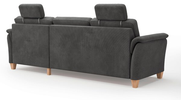 ROHOVÁ SEDAČKA, textil, černá Sit & More - Sedací soupravy, Online Only