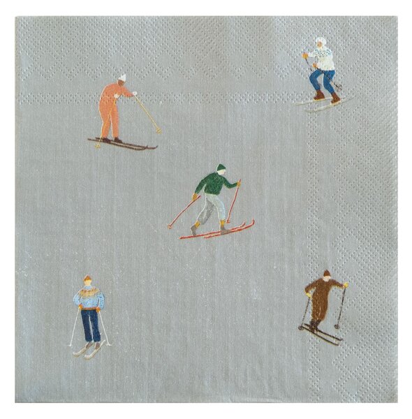 Papírové ubrousky Skiers 25 ks