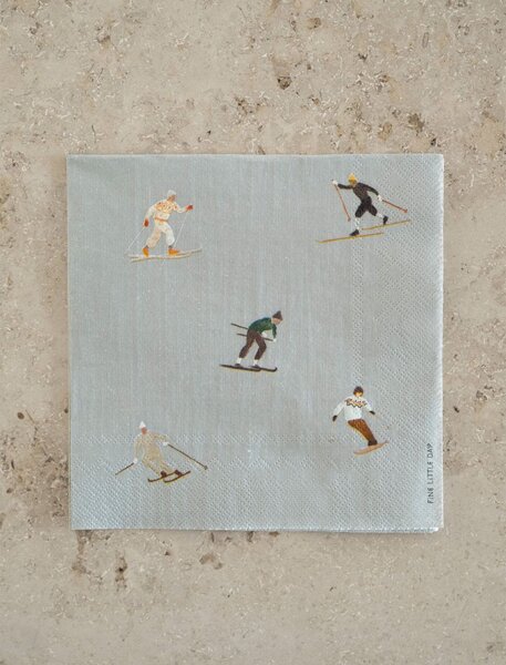 Papírové ubrousky Skiers 25 ks