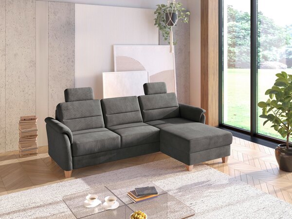 ROHOVÁ SEDAČKA, textil, černá Sit & More - Sedací soupravy, Online Only