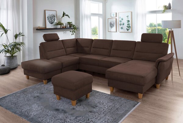 SEDACÍ SOUPRAVA, textil, tmavě hnědá Sit & More - Sedací soupravy, Online Only