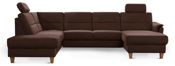 SEDACÍ SOUPRAVA, textil, tmavě hnědá Sit & More - Sedací soupravy, Online Only