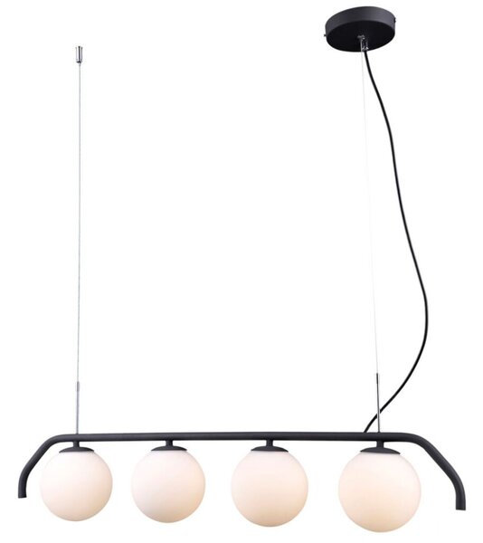 Italux PND-3300-4-BK závěsné svítidlo Carimi 4x5W G9 grafitová, bílá