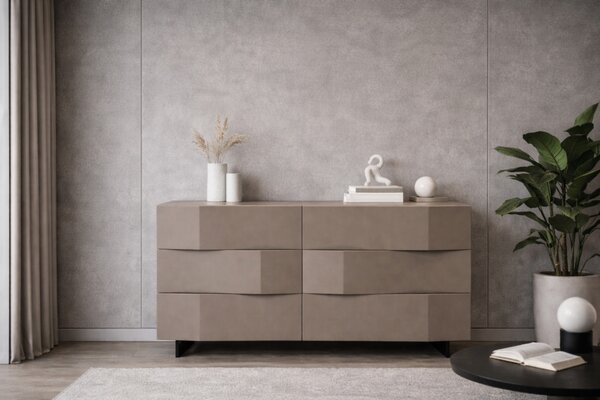 Kávově hnědá komoda Marco Barotti Linea Diamond 120 x 45 cm