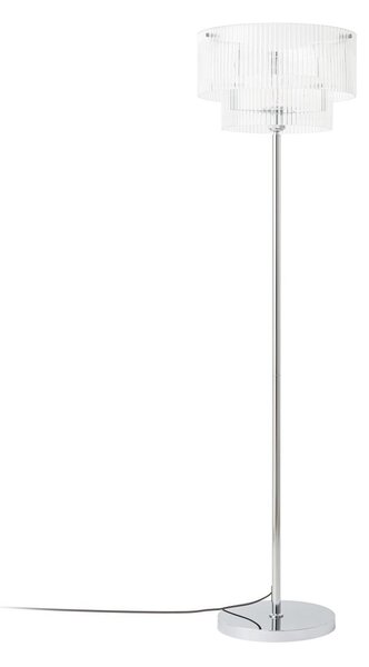 Stojací Lampa Lucande, Meritt, Transparentní, Obývací pokoj, Sklo, Moderní