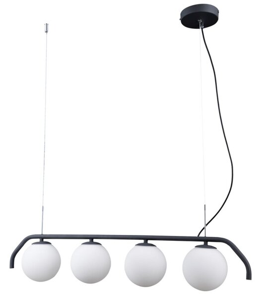 Italux PND-3300-4-BK závěsné svítidlo Carimi 4x5W G9 grafitová, bílá