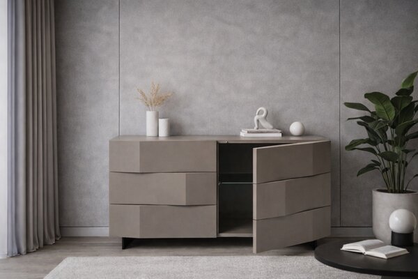 Kávově hnědá komoda Marco Barotti Linea Diamond 120 x 45 cm