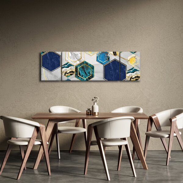Obraz - Mramorová kompozice (170x50 cm)