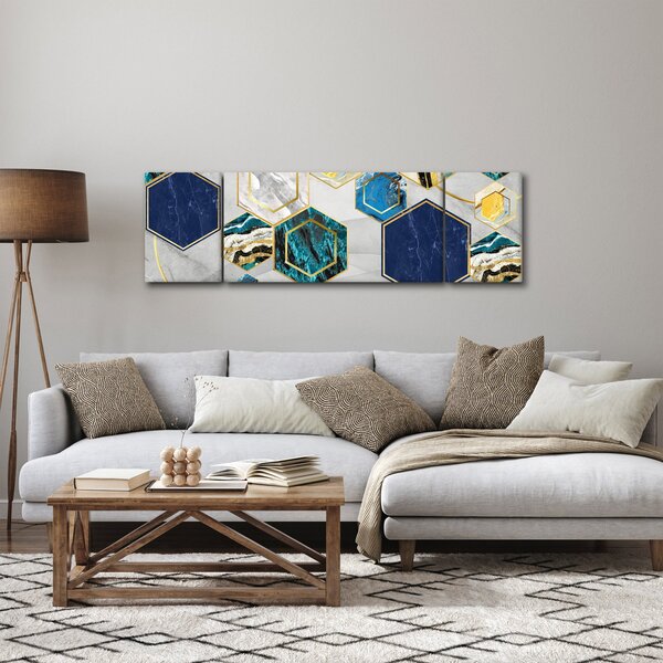 Obraz - Mramorová kompozice (170x50 cm)
