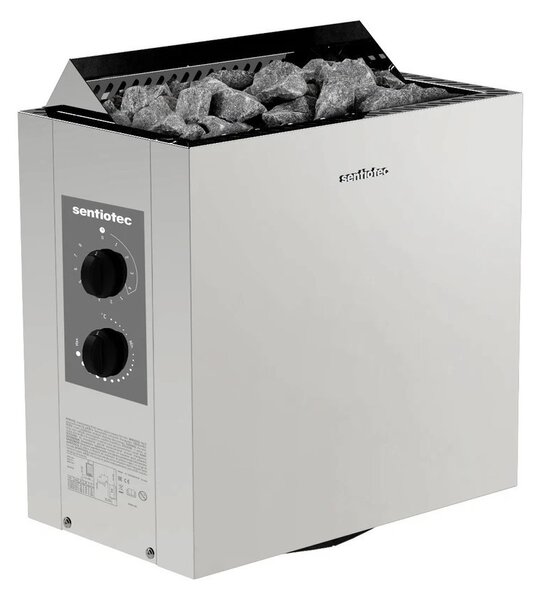 Sentiotec Viking 390 9kW, saunová kamna elektrická s regulací, Steel