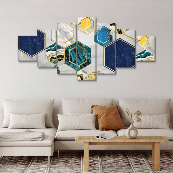 Obraz - Mramorová kompozice (210x100 cm)