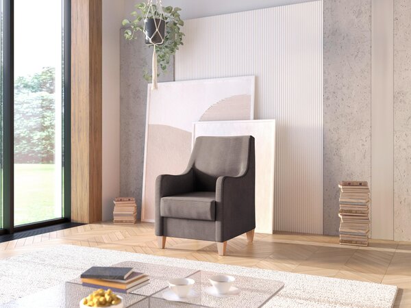 KŘESLO, textil, tmavě hnědá Sit & More - Online Only křesla & taburety, Online Only