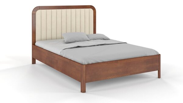 Světle hnědá dvoulůžková postel z bukového dřeva Skandica Modena, 200 x 200 cm