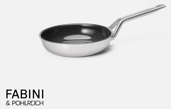 Fabini Pánev FABINI & Pohlreich 2.0, ø 20 cm - Nepřilnavá nerezová beznýtová pánev z vícevrstvé nerezové oceli bez poklice