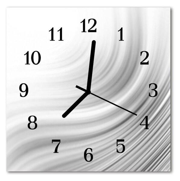 Skleněné hodiny čtvercové abstrakce 30x30 cm