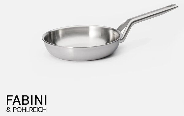Fabini Pánev FABINI & Pohlreich 2.0, ø 20 cm - Nerezová beznýtová pánev z vícevrstvé nerezové oceli bez poklice