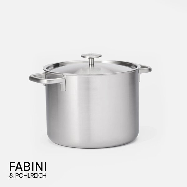 Fabini Hrnec FABINI & Pohlreich 2.0, ø 24 cm (8 l) - Nerezový beznýtový hrnec z vícevrstvé nerezové oceli s poklicí