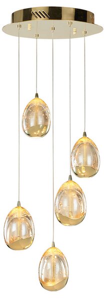 ITALUX PND-22112132-5A-CHPN Huelto závěsné svítidlo LED D300mm 24W/1450lm 3000K champagne zlatá