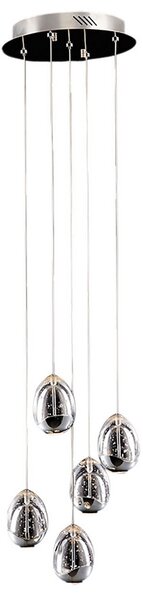 ITALUX PND-22112132-5A-CR Huelto závěsné svítidlo LED D300mm 24W/1450lm 3000K chrom