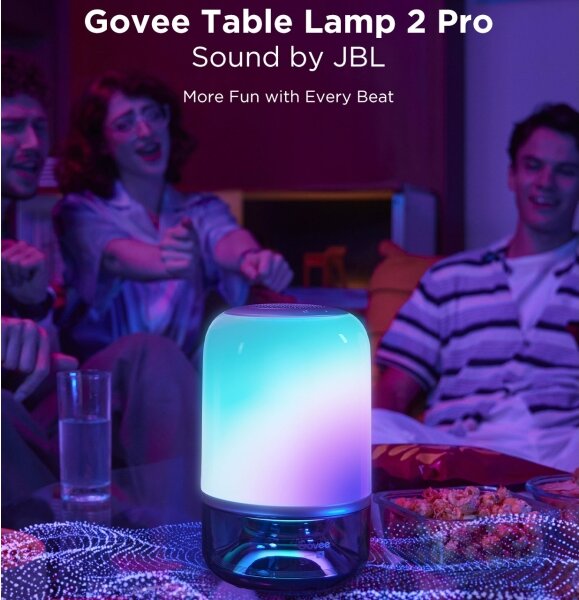 Govee - LED RGBW Stmívatelná stolní lampa s reproduktorem LED/36W/12V Wi-Fi