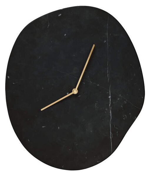 Ferm Living Hodiny Melt, black marble