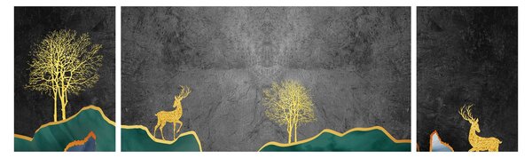 Obraz - Horská scenérie (170x50 cm)
