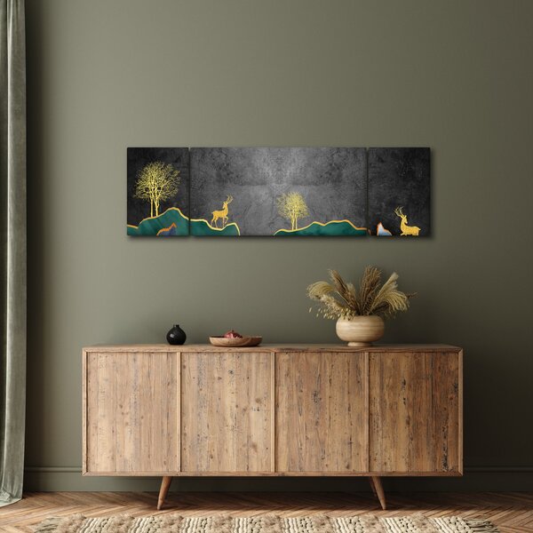 Obraz - Horská scenérie (170x50 cm)