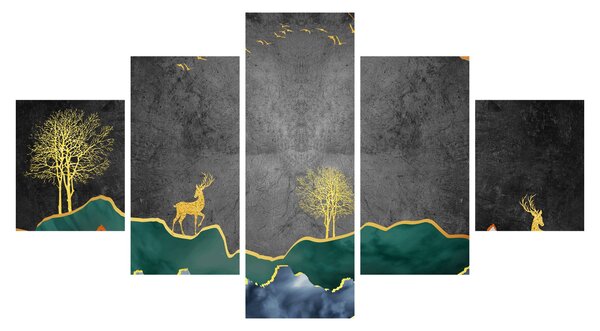 Obraz - Horská scenérie (125x70 cm)