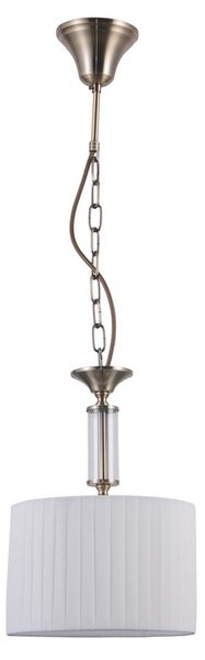 ITALUX PND-28343-1 Ferlena závěsné svítidlo 1xE14 D240mm starožitná bronzová, bílá