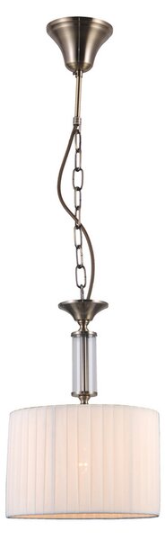 ITALUX PND-28343-1 Ferlena závěsné svítidlo 1xE14 D240mm starožitná bronzová, bílá