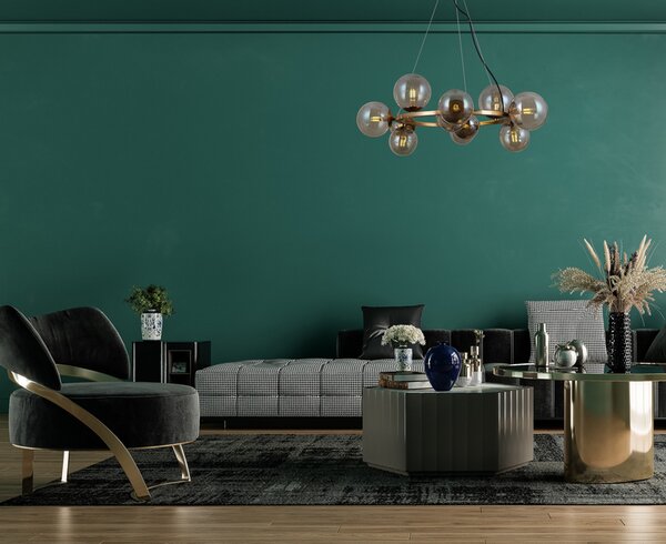 ITALUX PND-30223-11A Montora závěsné svítidlo 11xG9 medová mosaz, kouřová