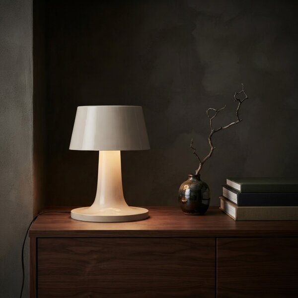 Bizzotto Béžová koková stolní lampa Turner 39 cm