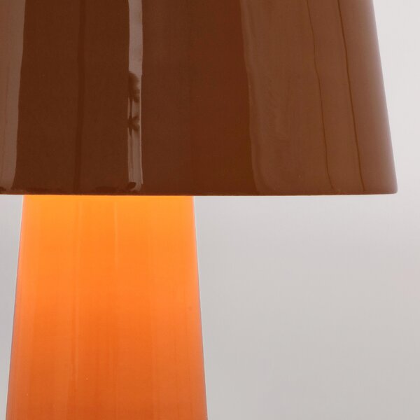 Bizzotto Oranžová koková stolní lampa Turner 39 cm
