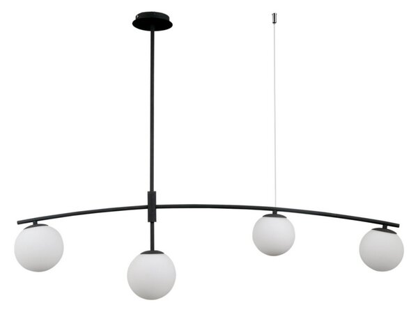 ITALUX PND-31322-4A-SB Senai závěsné svítidlo 4xG9 černá matná, bílá