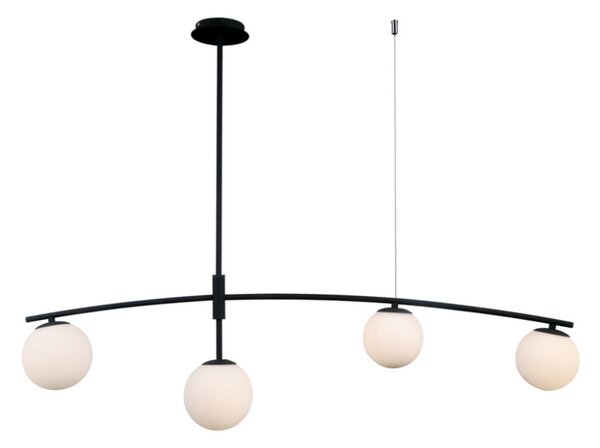ITALUX PND-31322-4A-SB Senai závěsné svítidlo 4xG9 černá matná, bílá