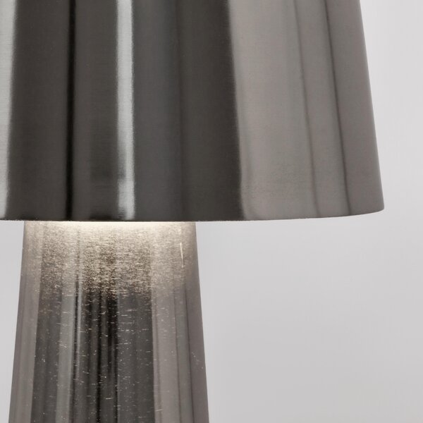 Bizzotto Stříbrná koková stolní lampa Turner 39 cm