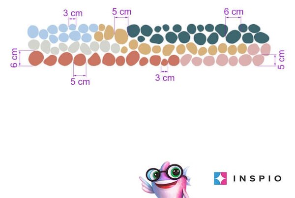 INSPIO-textilní přelepitelná samolepka - Samolepky do dětského pokoje - Barevné skvrny na zeď