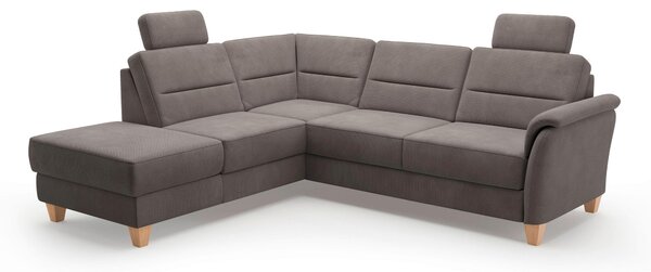 ROHOVÁ SEDAČKA, textil, tmavě hnědá Sit & More - Sedací soupravy, Online Only